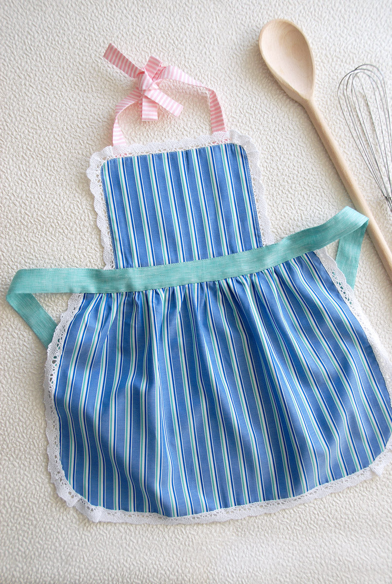 Lace apron for girls, styled