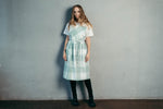 Pinafore apron for women, cross back straps