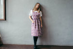 Apron dress with deep front pockets