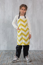 Kids chef apron, matching adult size shown