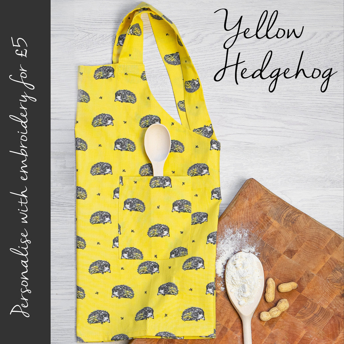 Beige ducks print kids apron