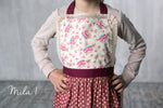 Mila cupcake print kids lace apron