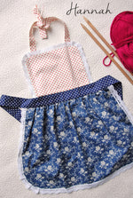 Red lace apron, styled with chef hat