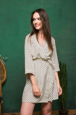 Short floral kimono robes worn by the bridal party