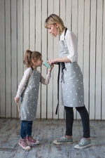 Kids apron for boys and girls, front view