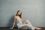Cream viscose pyjamas styled as loungewear