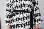 Viscose robe, tie belt detail