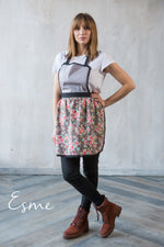 Kids lace apron worn while baking
