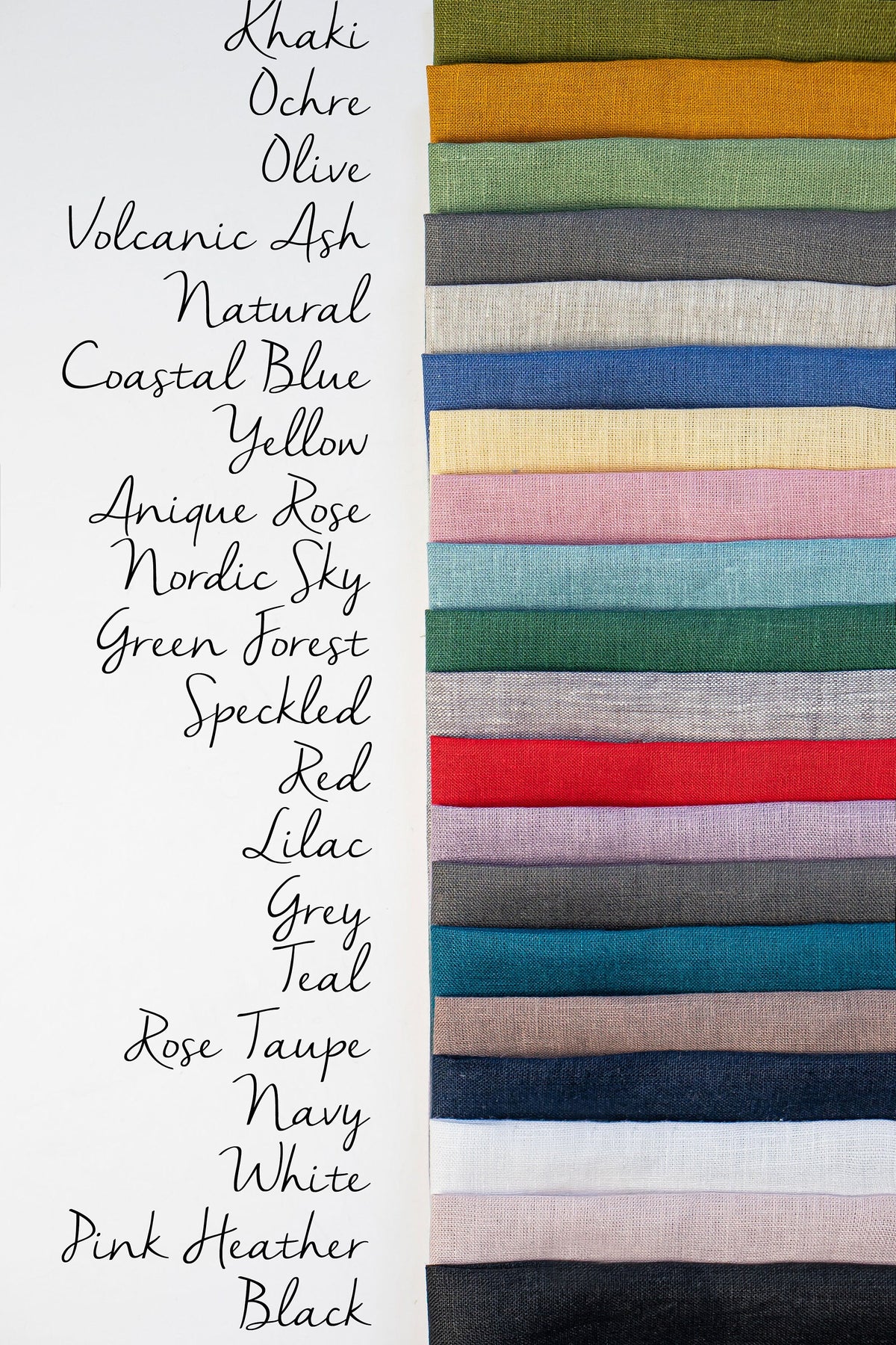 Kids craft apron, natural linen colourway shown