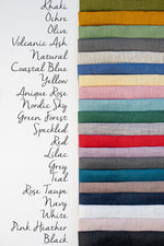 Cross back apron styled, linen drape detail
