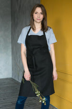 Crafting florist apron, linen colourway styled