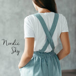 Cross back apron detail, mother daughter set