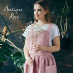 Linen pinafore colour swatches, full range
