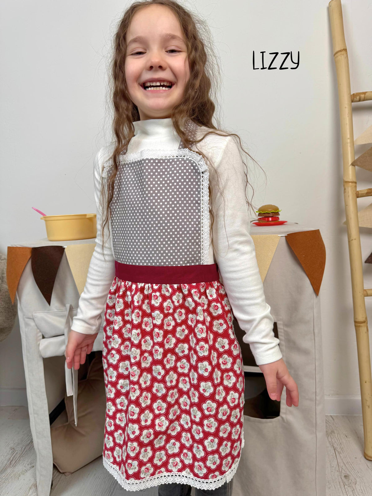 Kids apron full collection, design variety shown