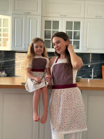 Girls apron, kids design birthday gift