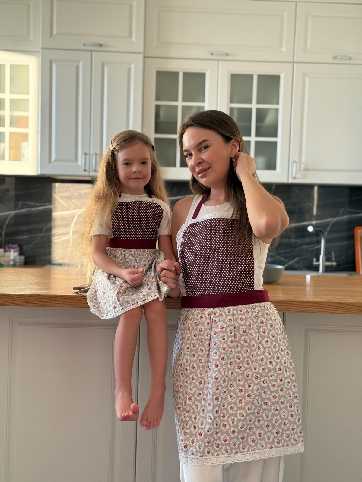 Girls apron, kids design birthday gift