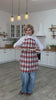 Checked chef kitchen apron with pockets, video
